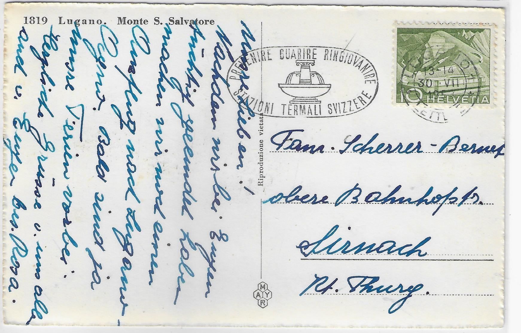 Cartoline postali: Lugano - Monte S. Salvatore – Antico da Ettingen venduto da Kartenplanet 1