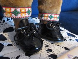 1 Paar Puppenschuhe, für Sasha Baby,, Meinesz, Lack,  5.3 cm