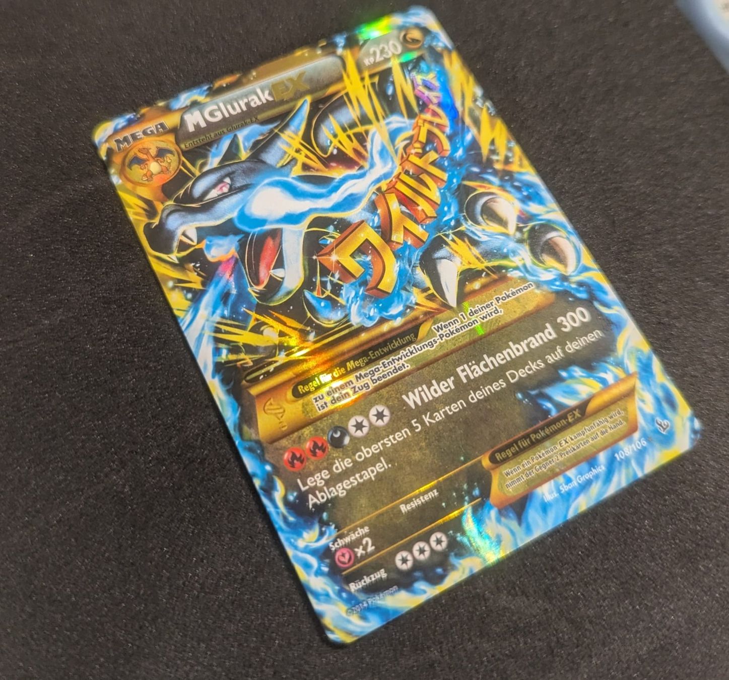 Pokémon Carte collezionabili: MCharizard EX Flash Fire 108/106 DE – Usato da Zürich venduto da printz7 2