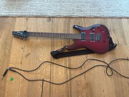 Ibanez S521 E-Gitarre Blackberry Sunburst, 2021 und Zubehör