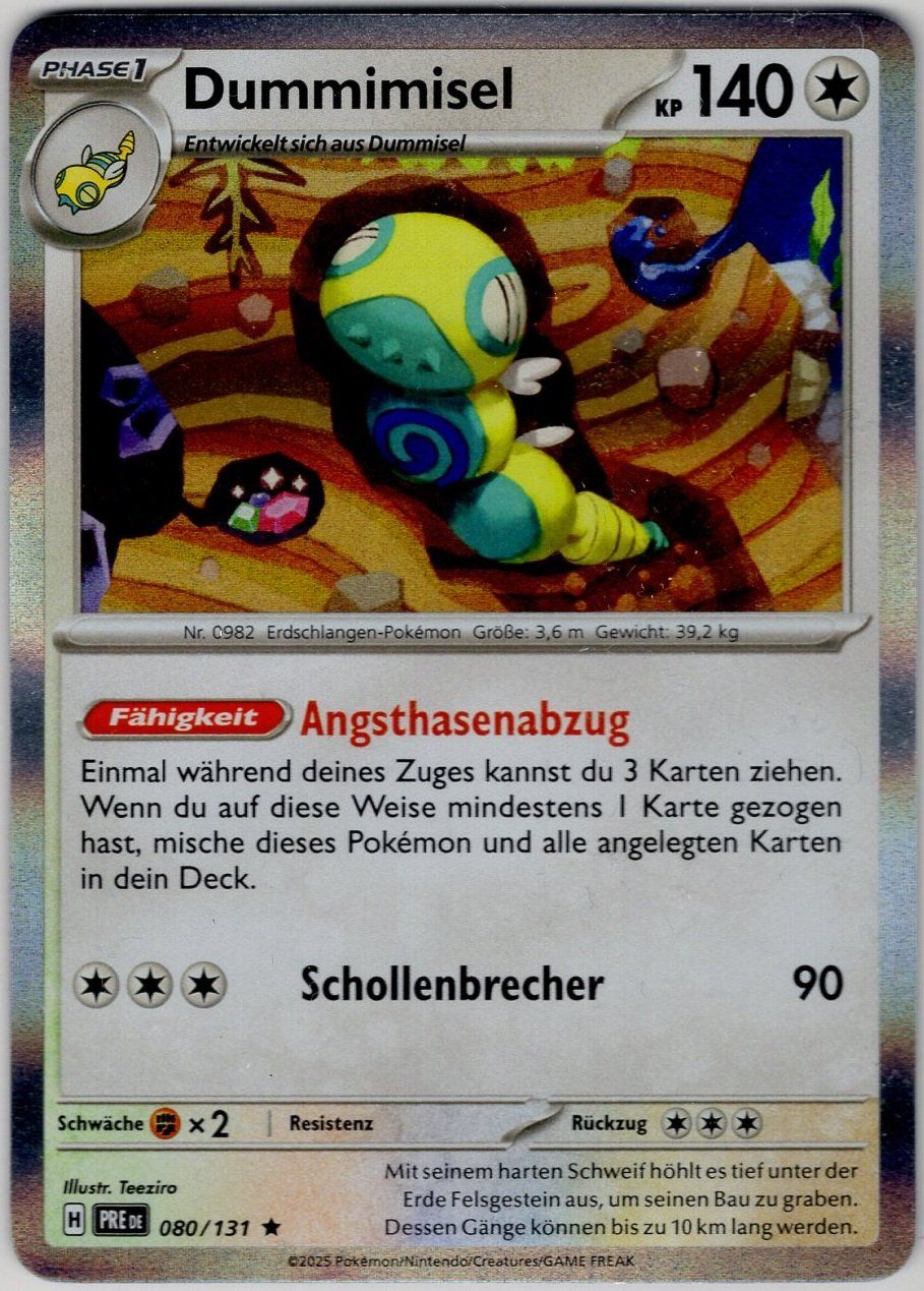 Pokémon Carte collezionabili: Dummimisel - seltene deutsche Pokémon Hologrammkarte – Usato da Eglisau venduto da Chperfins