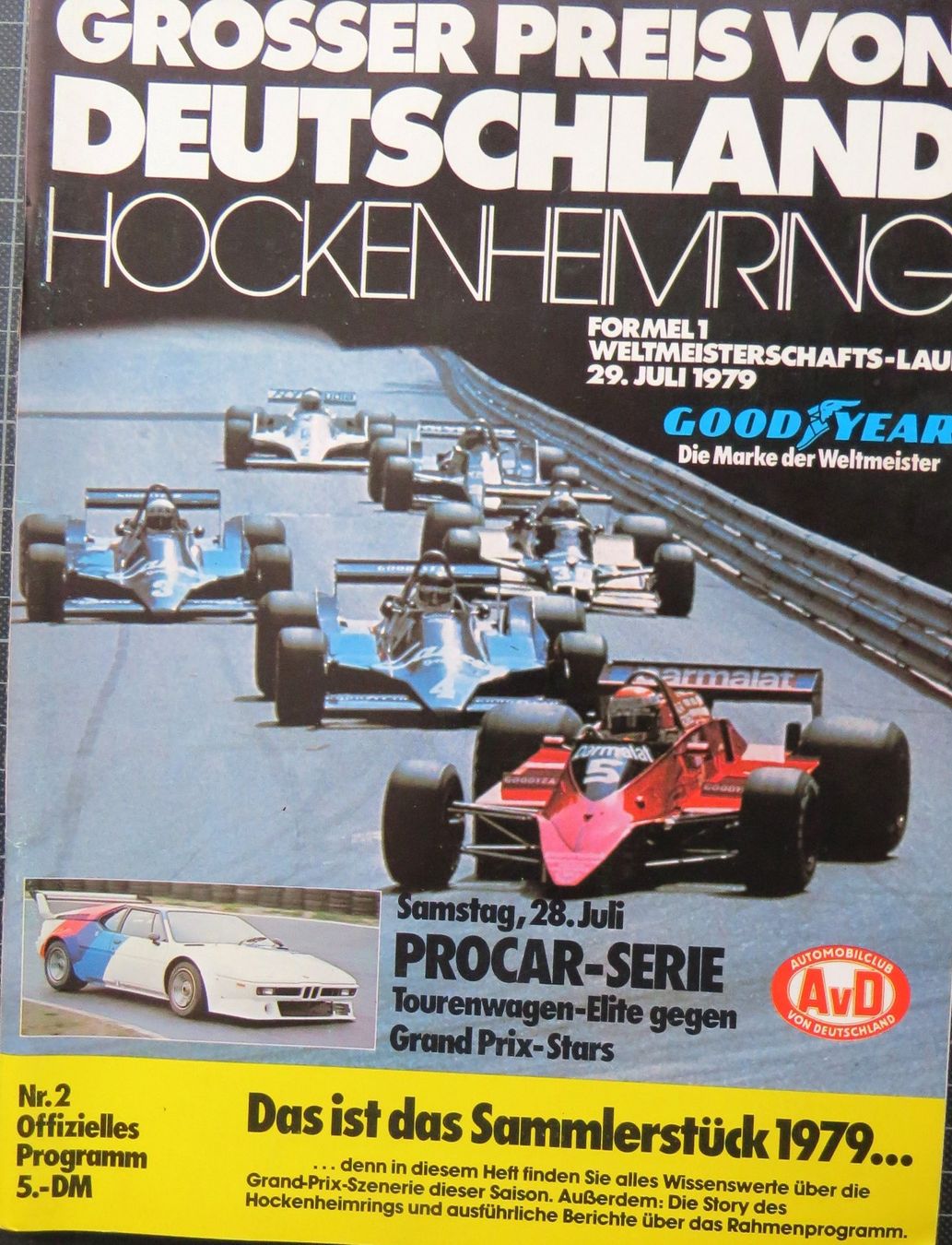 Documenti: Programm Formel 1 in Hockenheim von 1979 – Usato da Ettingen venduto da campione_1