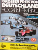 Programm Formel 1 in Hockenheim von 1979