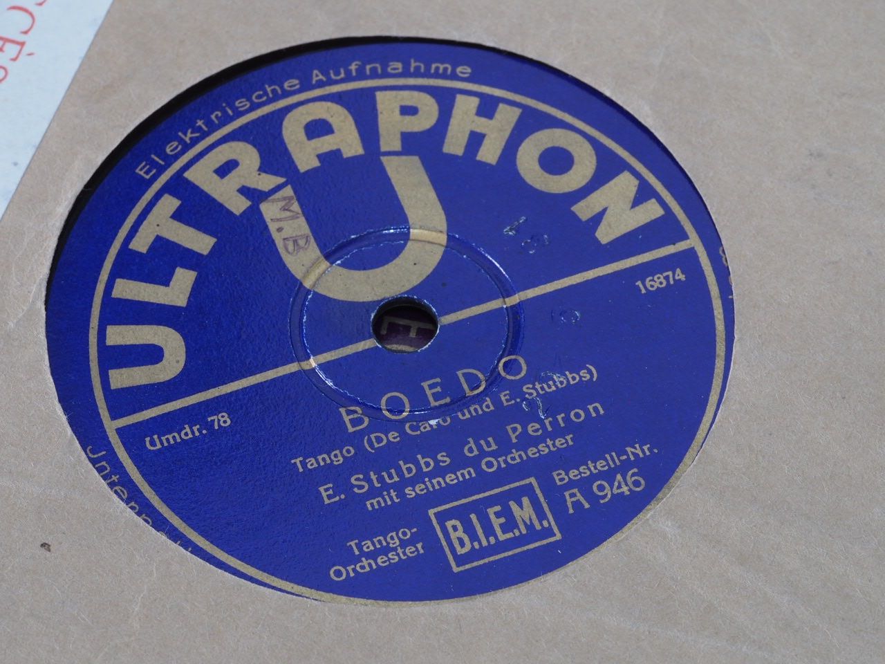 Schallplatten: DISQUES 78 TZOURS – Gebraucht aus Lausanne von Leag 4