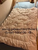 Duvet wenig gebeaucht 100x135cm