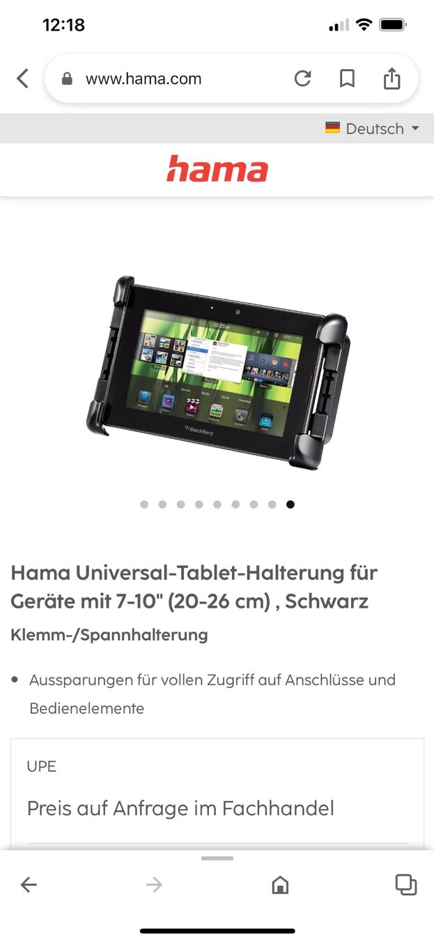 Hama Staffa per monitor: Handy Tablet Halterung von Hama – Usato da Wil SG venduto da WauWauBoutique 3