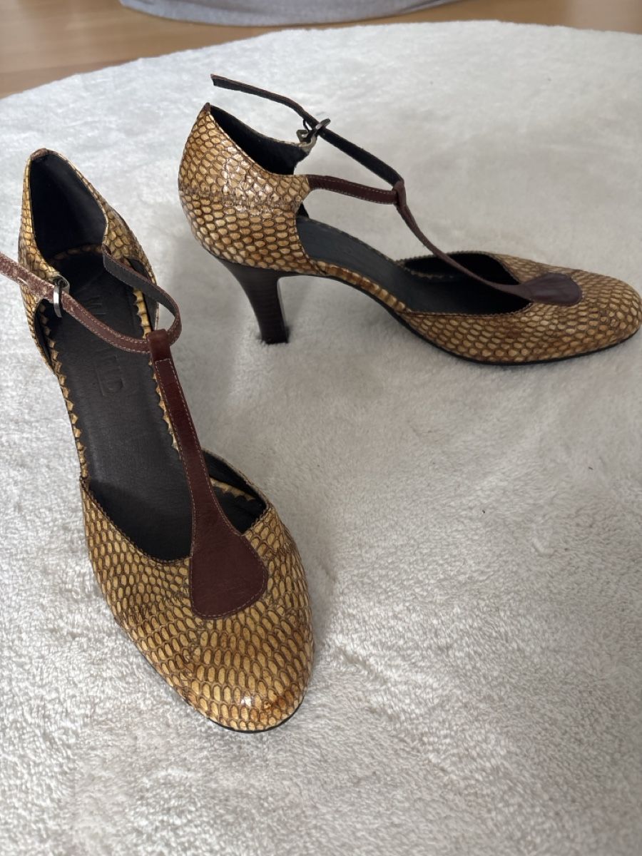 Scarpe da donna: Pumps Damen Leder Schlangenprint Grösse 40 – Nuovo (secondo la descrizione) da Jonen venduto da nomzeif 1