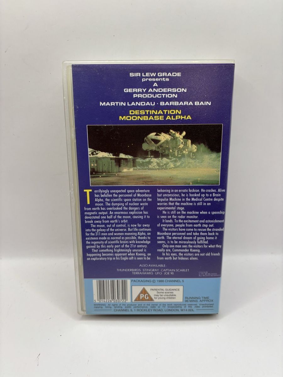 Tutti i VHS: VHS Cosmos 1999 Destination Moonbase Alpha Retro Rare – Usato da Genève venduto da sho_67qj 2