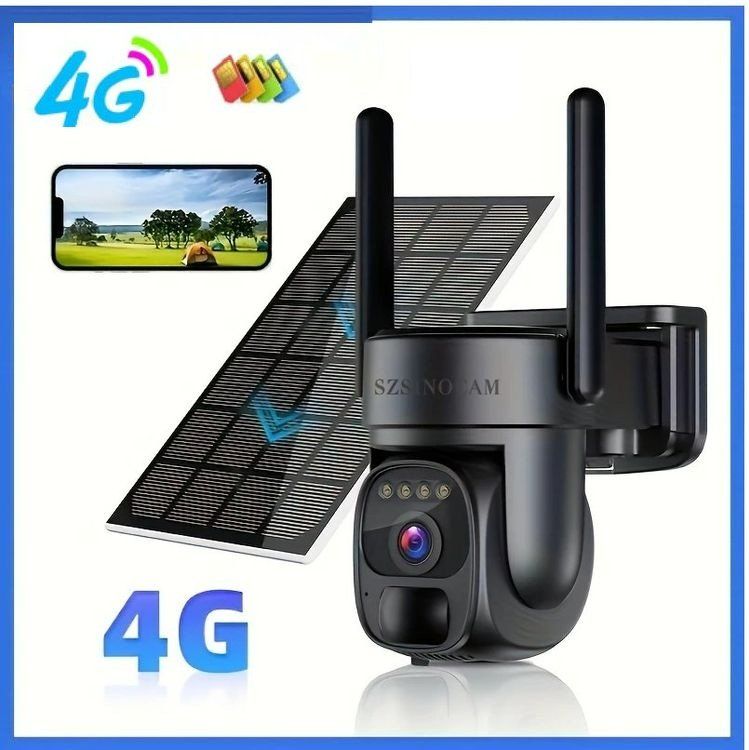 Videocamere: 4G LTE Solar-Sicherheitskamera mit SIM-Karte – Nuovo e nell'imballaggio originale da Zuchwil venduto da Beppe_25.3