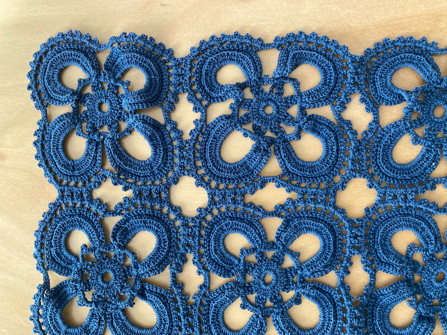 Sottobicchieri: Spitzendeckchen Häkeldeckchen Handarbeit gehäkelt blau – Usato da Subingen venduto da ArtBead 1
