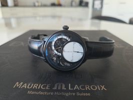 Maurice Lacroix Masterpiece Mysterious schwarz Automatik Uhr