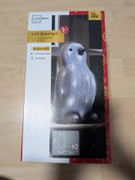 Niedlicher Pinguin LED Deko Figur für Weihnachten 30cm Gross