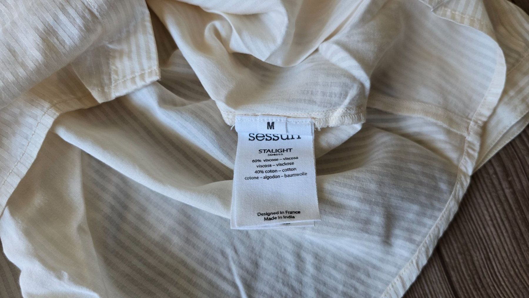 Sessun Camicette: Sessùn "Starlight" Oversized Bluse - M - Fleur de Sel – Nuovo e nell'imballaggio originale da Thalwil venduto da VitaMini 2