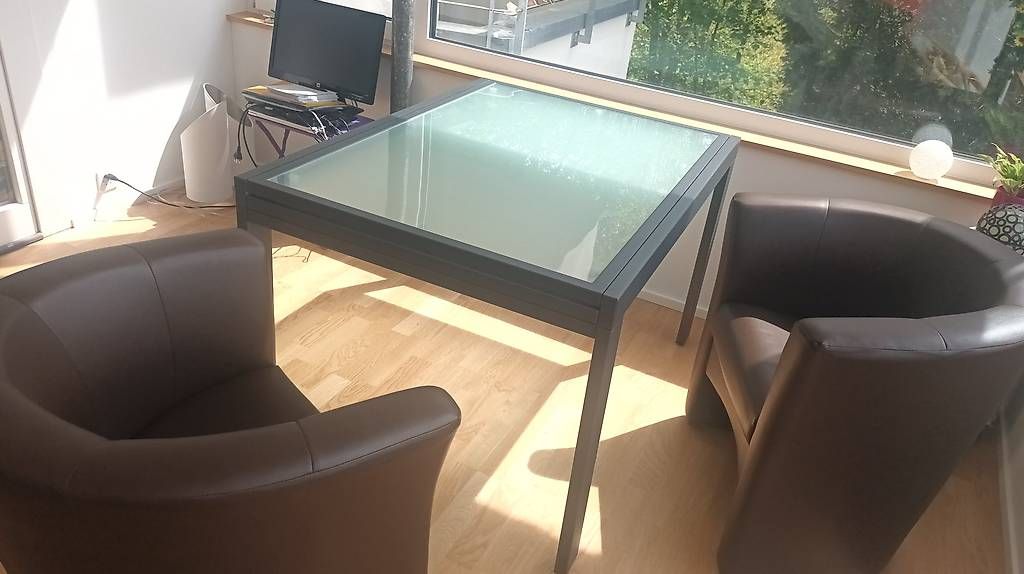 Tische: Glasesstisch ausziehbar und/oder 2 Sessel – Gebraucht aus Zollikofen von Diananna 2
