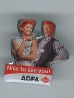 AGFA Pin "Nice to see you!"