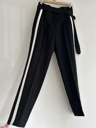 Great side striped wool pants Akris Punto