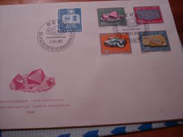 FDC 1961, Pro Patria, ungelaufen