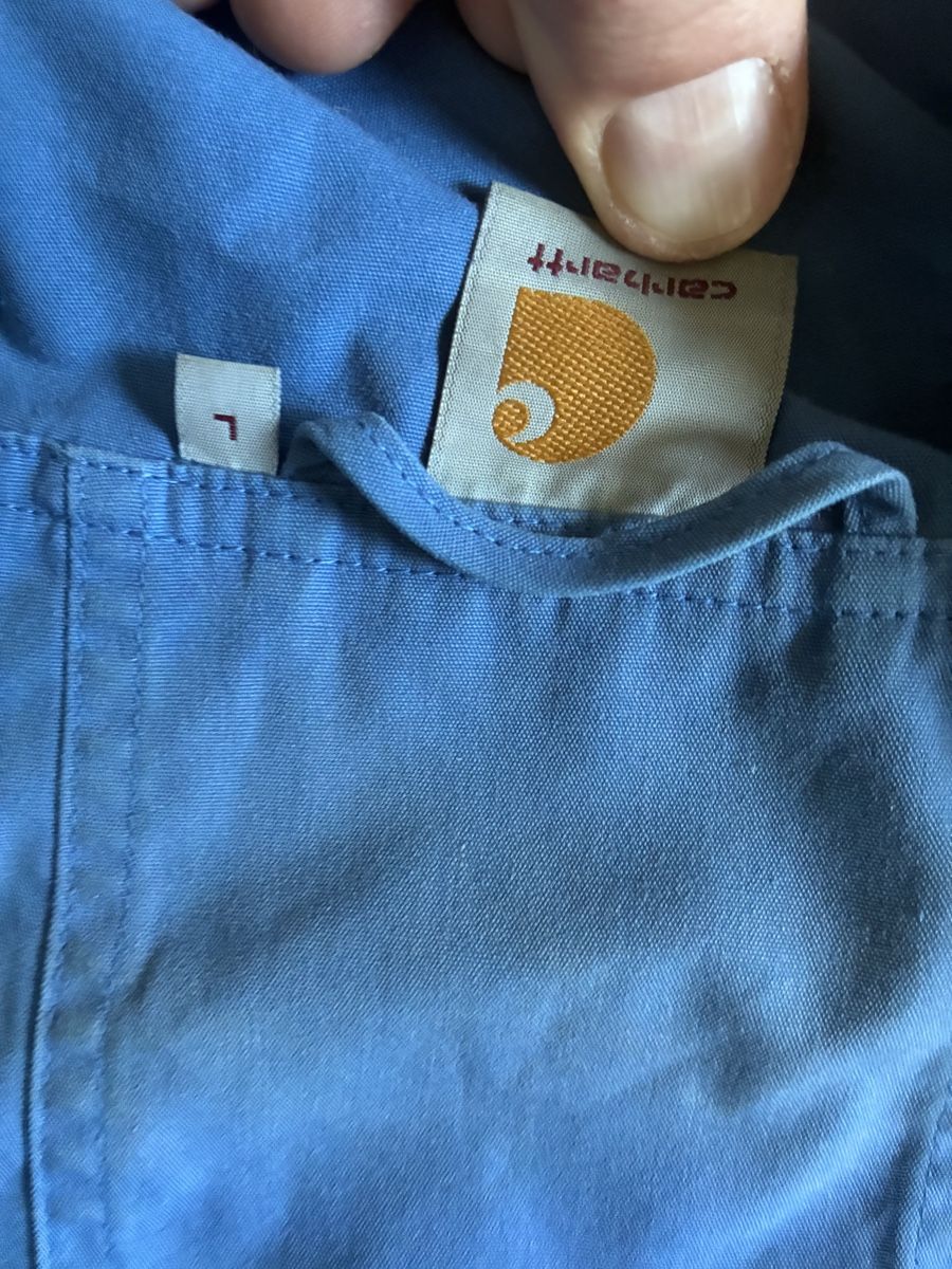 Carhartt Giacche: Carhartt Battle Parka Hooded Jacket - Light Blue – Usato da Zürich venduto da and_bbr2 1