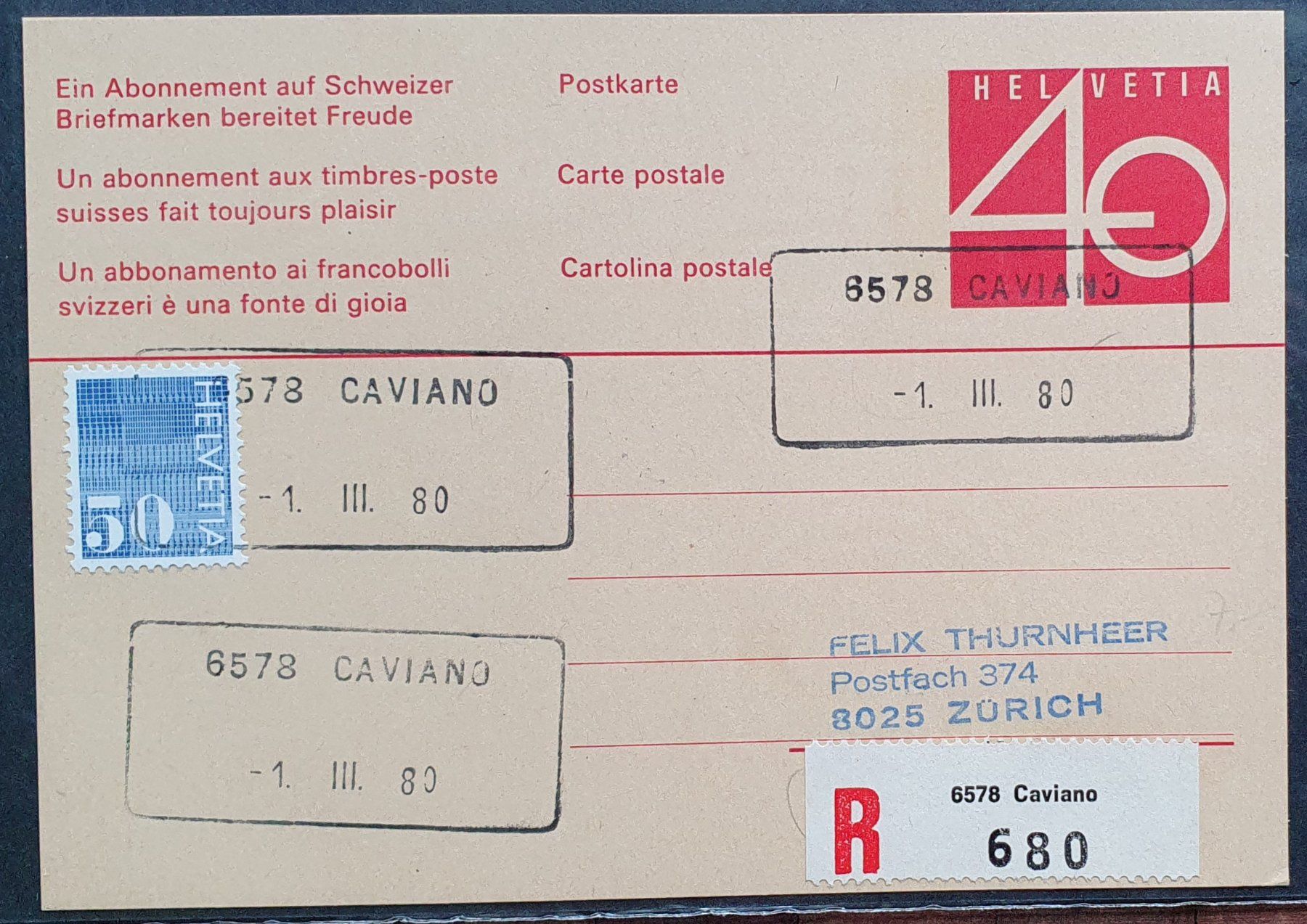 Tutti i francobolli: Album mit 38 Briefe Aushilfsstempel – Usato da Kreuzlingen venduto da Rschweiz1 7