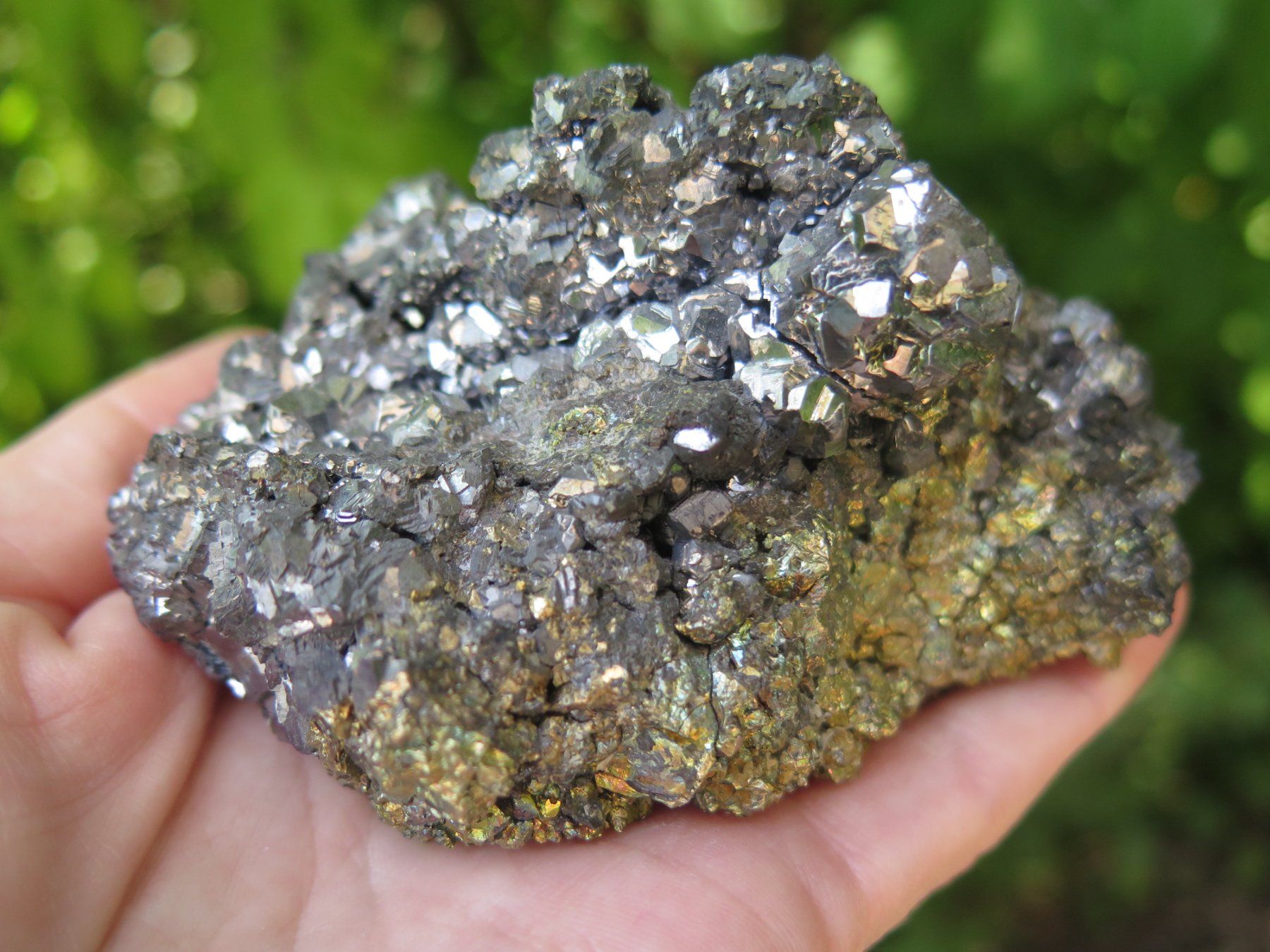 Minerali & Pietre curative: Bleiglanz mit Pyrit, sehr glänzend, ca. 603 gr. – Usato da Schaffhausen venduto da Yamakana51L8736OQ8 4