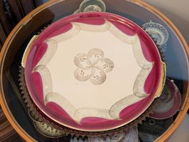 Bavaria Porzellanschale rosa gold 33 cm