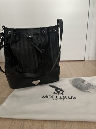Maison Mollerus Beuteltasche NIESEN classic schwarz/silber 
