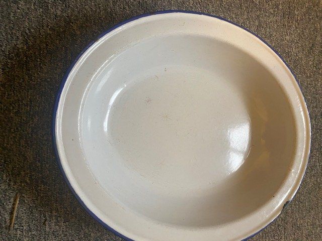 Ciotole: Email Schüssel 28cm Durchmesser Garten Deko – Difettoso da Bürglen TG venduto da Nobi99
