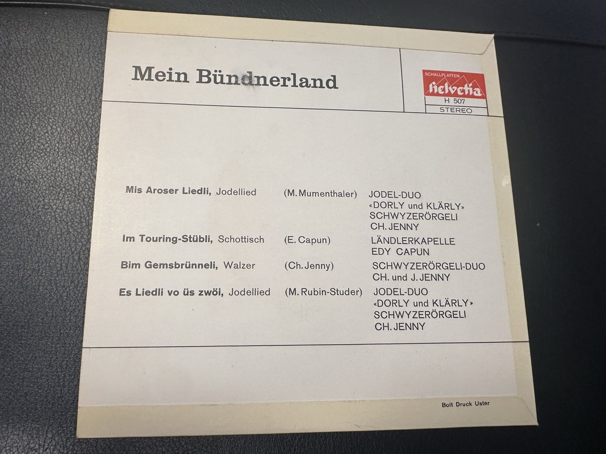 Schallplatten: Mein Bündnerland Schallplatte – Gebraucht aus Zollikofen von Taximan89 1