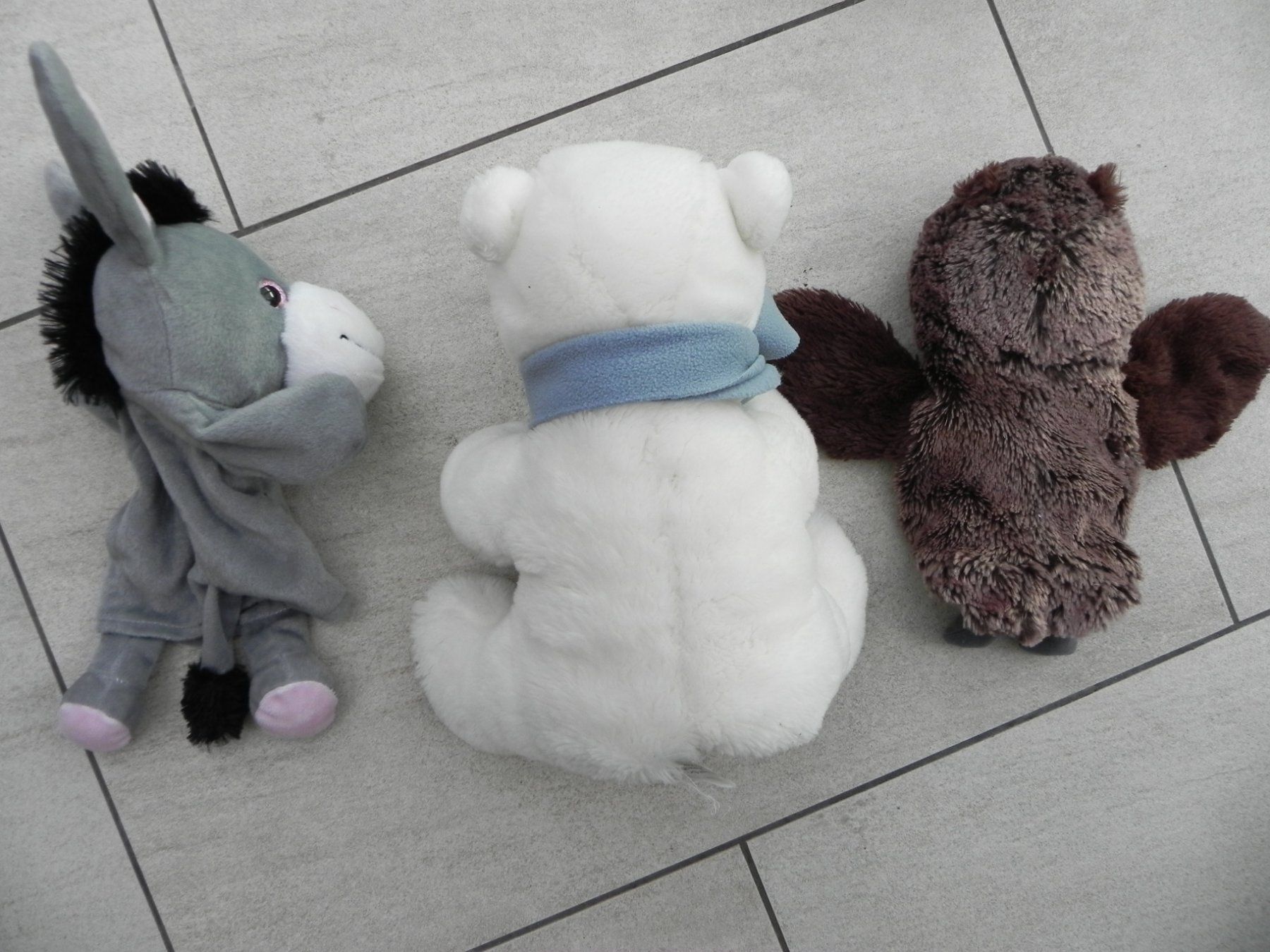 Giocattoli: Handpuppen Esel Eisbär mit Schal, Eule – Usato da Stallikon venduto da pcerny16 4