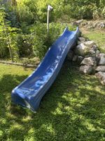 Rutschbahn für Kinder, blau, mit Riss, für Garten ☀️