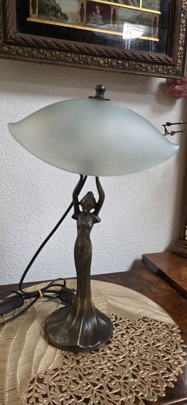 Lampade: Jugenstil Bronze Lampe, Tischlampe – Usato da Kaufdorf venduto da Nati-Nati 6