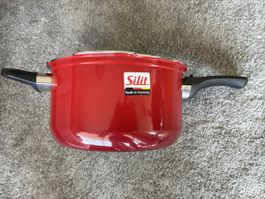 Silit Schnellkochtopf Econtrol 4.5 Liter rot neuwertig
