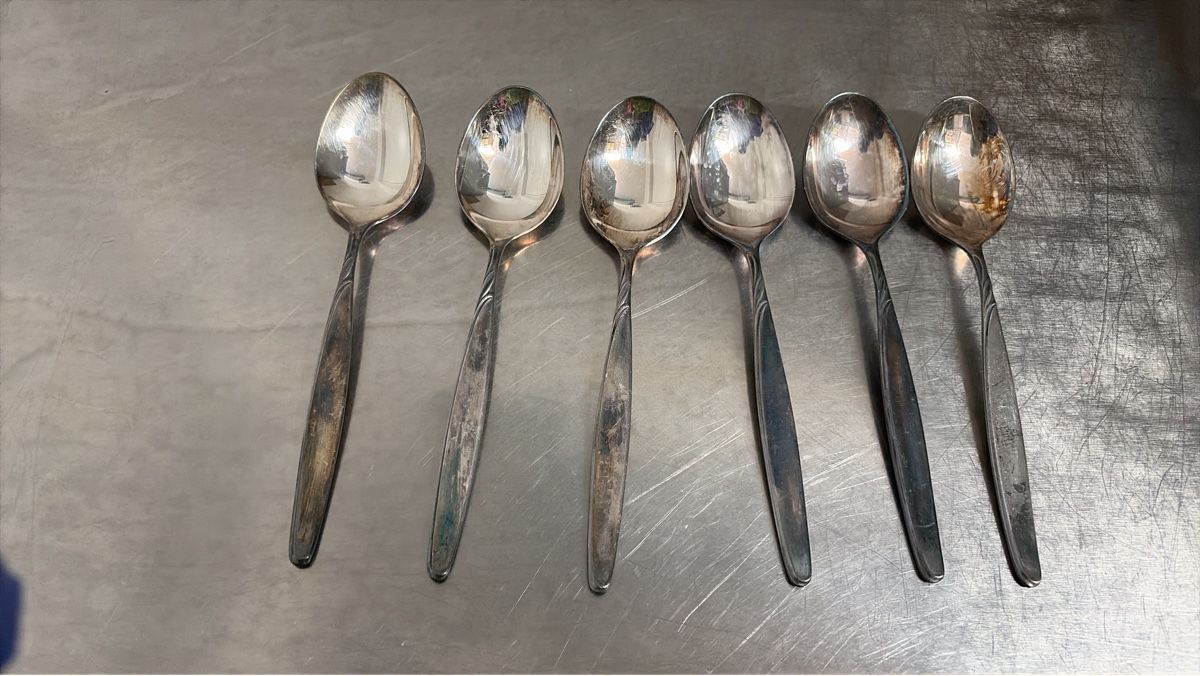WMF Löffel: 6 Suppenlöffel versilbert Gebrauchsspuren – Gebraucht aus Opfershofen TG von dan_nxk8