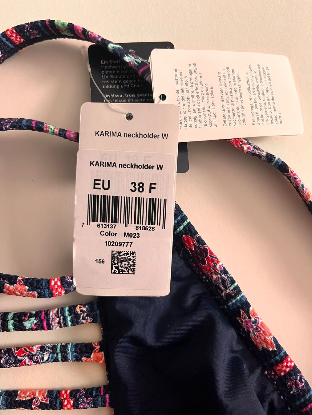 Beldona Costumi da bagno & Bikini: BELDONA, Bikini-Oberteil, Grösse 38F, Farbe Blau – Nuovo e nell'imballaggio originale da Rudolfstetten venduto da gst_g7xl 6