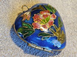 Anhänger Medaillon Dose, Cloisonnée, China