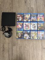 PlayStation 4 avec 12 jeux et station de charge pour manette