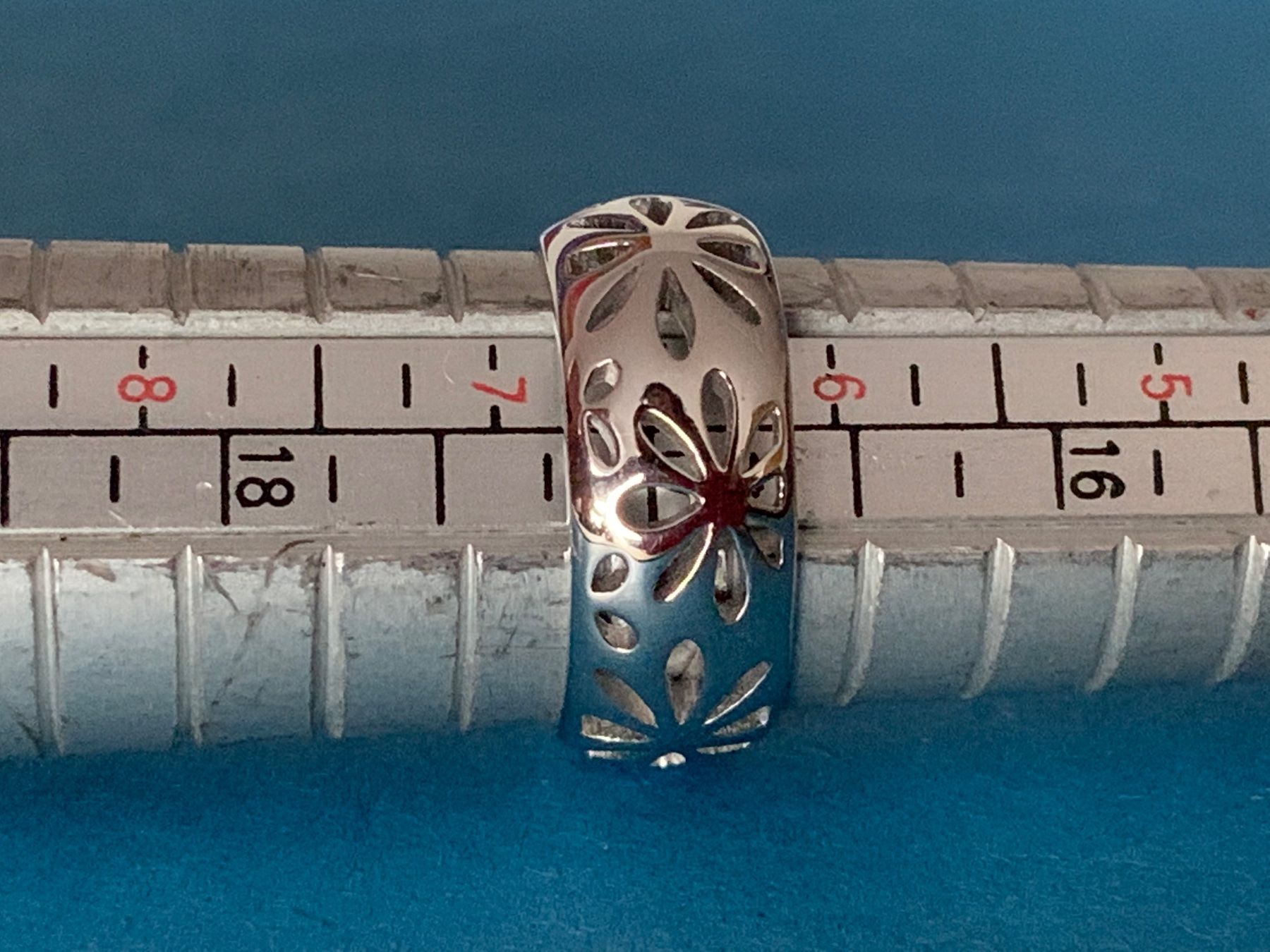 Anelli: Silberring Blumenmuster Gent (54) – Usato da Dittingen venduto da Bellevista 2