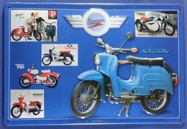 Blechschild 3D-SIMSON DDR MOTORRAD MODEL