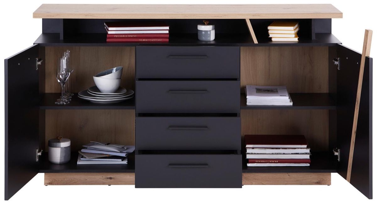 Mobili TV: Moderne Kommode mit Soft-Close | Grau/Eiche Dekor – Usato da Egliswil venduto da JoelMR 6