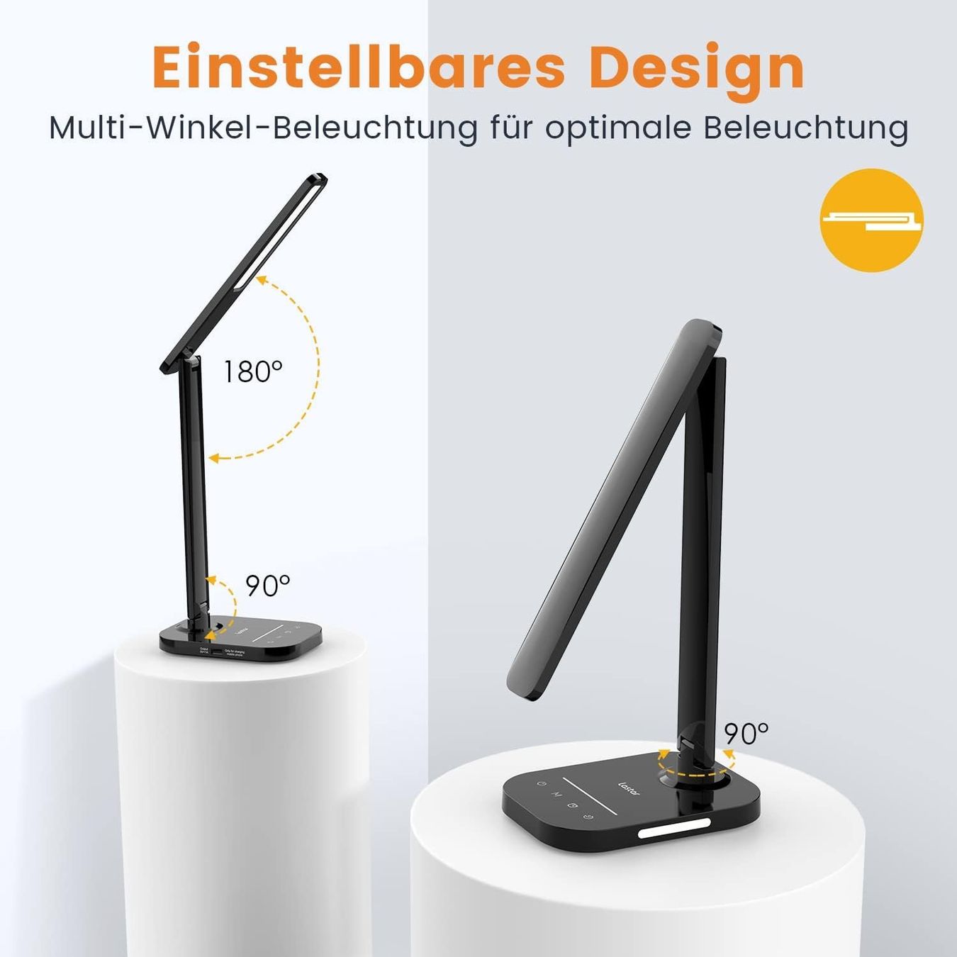 Lampade: Schreibtischlampe-LASTAR Dimmbare 12W LED – Nuovo e nell'imballaggio originale da Nuglar venduto da SaleRitter 6