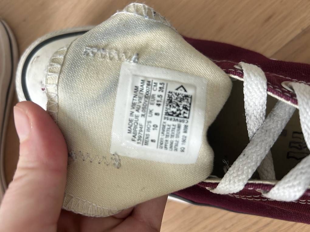 Converse Scarpe da uomo: Bordeauxrote Converse in Grösse 41.5 – Usato da Herrenschwanden venduto da ale_5ggz 1