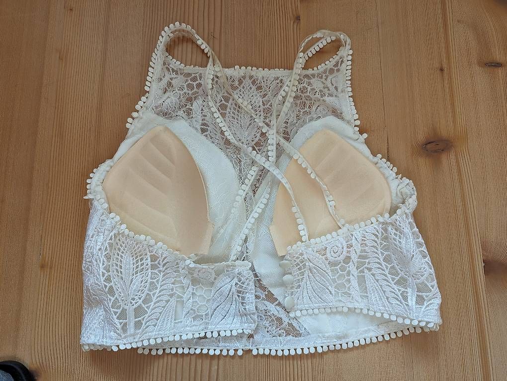 Tops: Hochzeit Crop Top Brauttop 38/40 – Gebraucht aus Gunzwil von Maniles 3