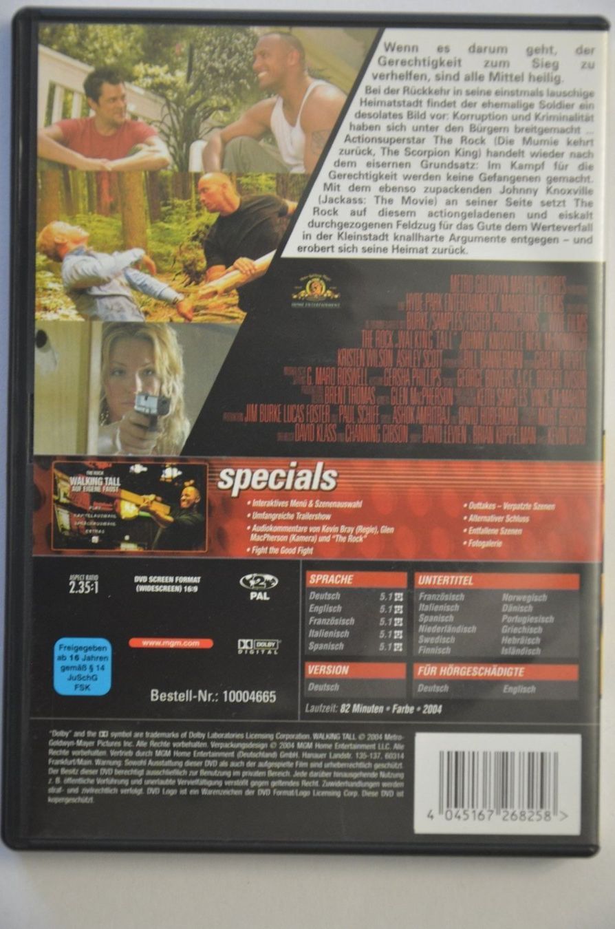 Tutti i DVDs: The Rock Walking Tall, auf eigene Faust – Nuovo (secondo la descrizione) da Wetzikon ZH venduto da bausie 1
