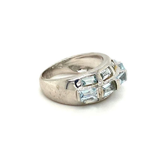 Ringe: 925 Silber - Ring Aquamarin – Gebraucht aus Safenwil von Kroll1974 2