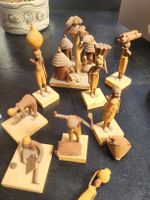Holzfiguren Set aus Afrika Handarbeit gebrauchter Zustand