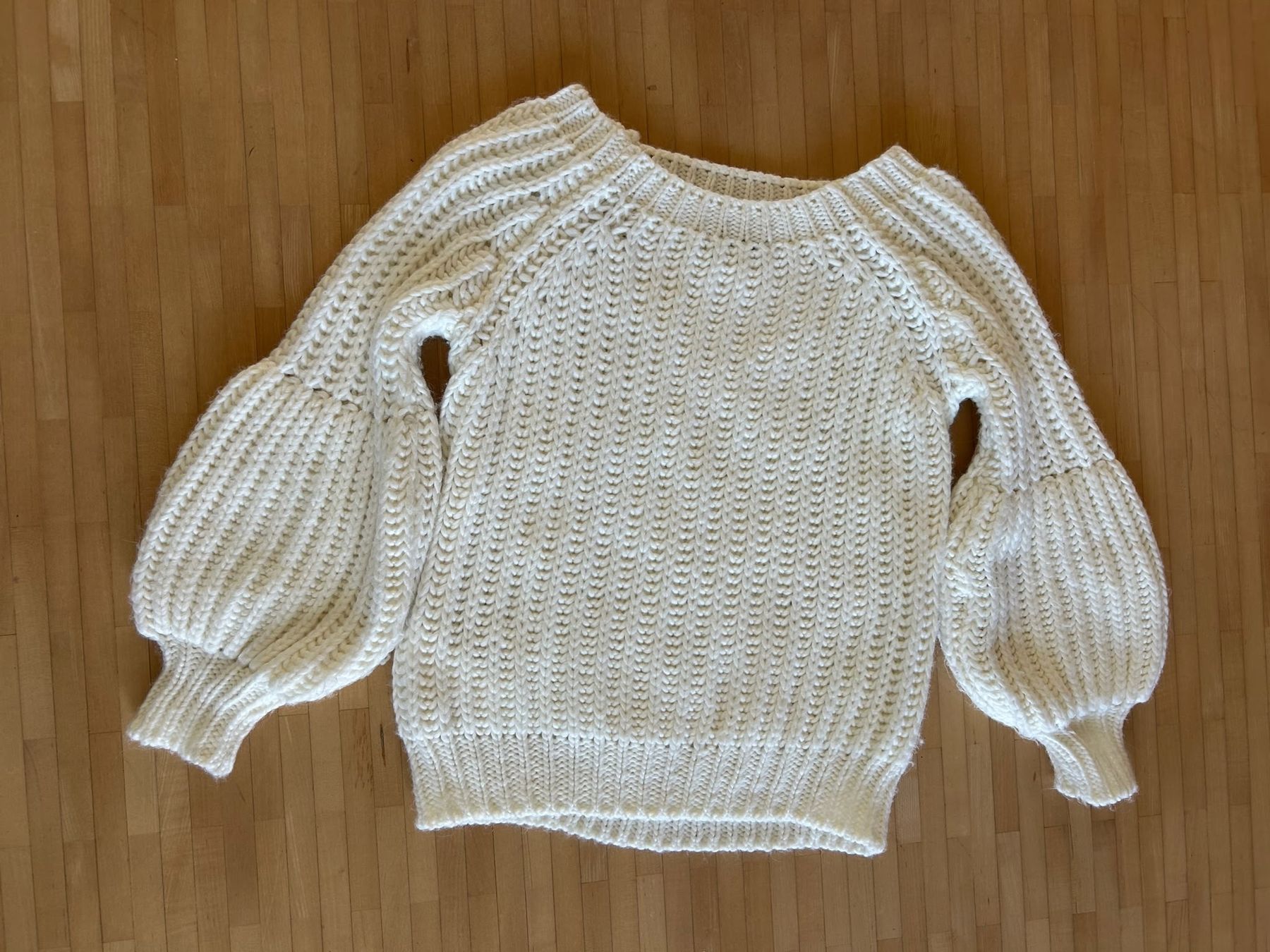 Maglioni & Felpe: Kuscheliger M.A.P.P. Grobstrick-Pullover Off-white, Gr. M – Usato da Adliswil venduto da coconut1289 1