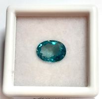 1x Zircon bleu ovale 2.59 ct - 9x7 mm - Valeur 160.- Fr.