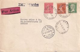 Flugpost 1932 - Paris nach Zürich