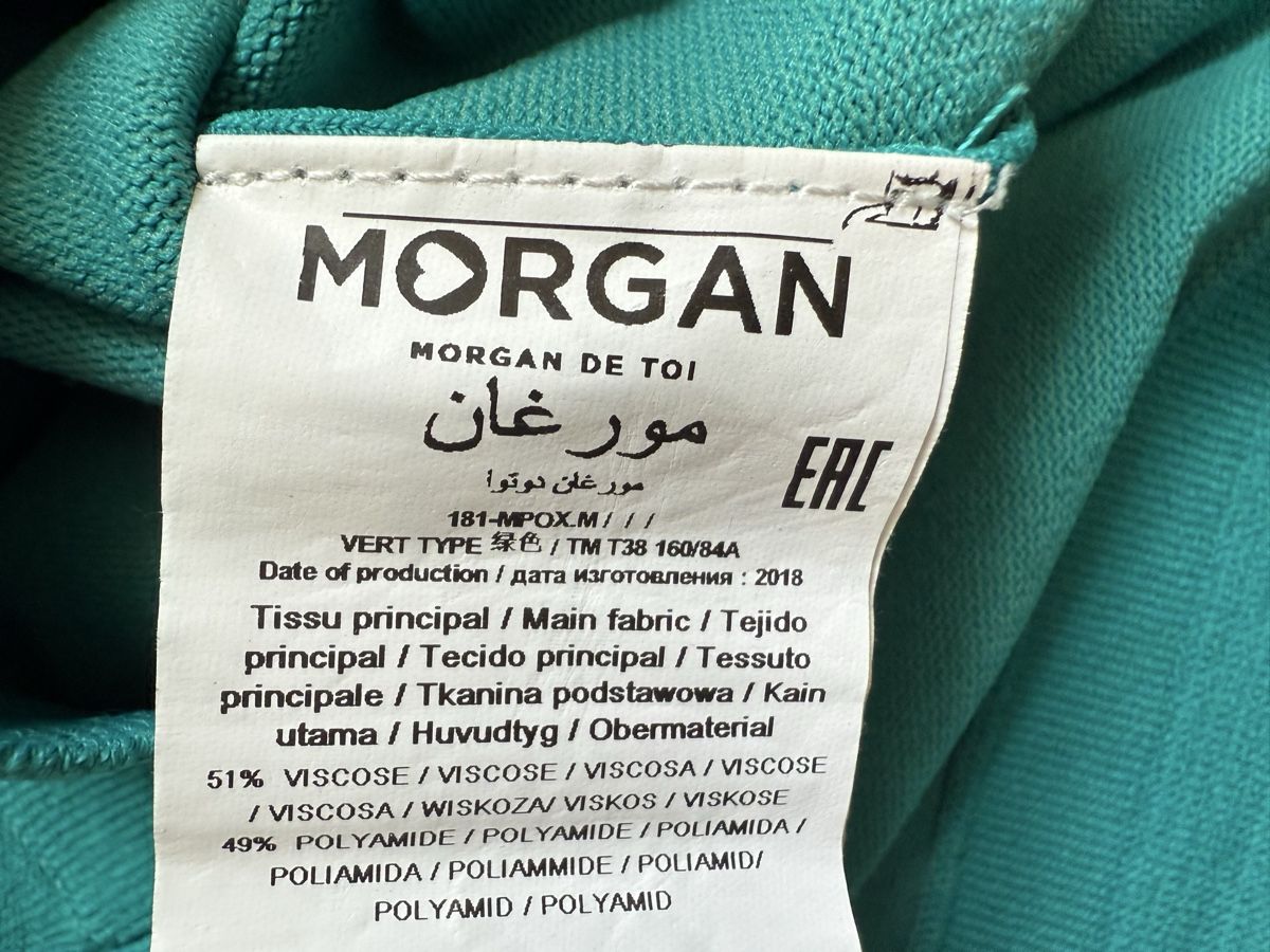 Morgan Tops: Top maille Stretch turquoise Morgan, t.38/M – Gebraucht aus Tavannes von Thriftshop 3