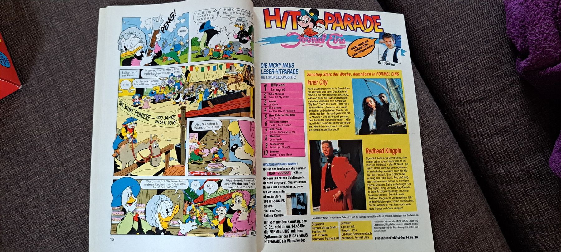 BD: Micky Maus Heft, Comic, Nr. 7, 8.2.1990, Disney – D'occasion à Kleinlützel par Breizh_kalon 5